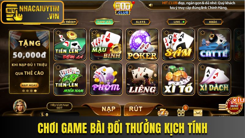 Chơi game bài đổi thưởng kịch tính và hấp dẫn