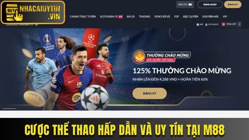 Cược thể thao hấp dẫn và uy tín tại M88