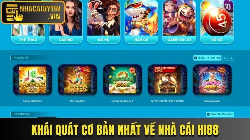 Khái quát cơ bản nhất về nhà cái Hi88