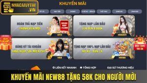 New88 Tặng 58K | Khuyến Mãi Hấp Dẫn Cho Người Chơi Mới