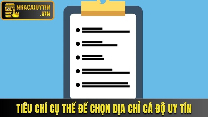 Tiêu chí cụ thể để chọn địa chỉ cá độ uy tín