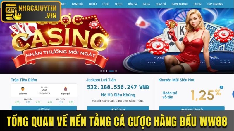 Tổng quan về nền tảng cá cược hàng đầu WW88
