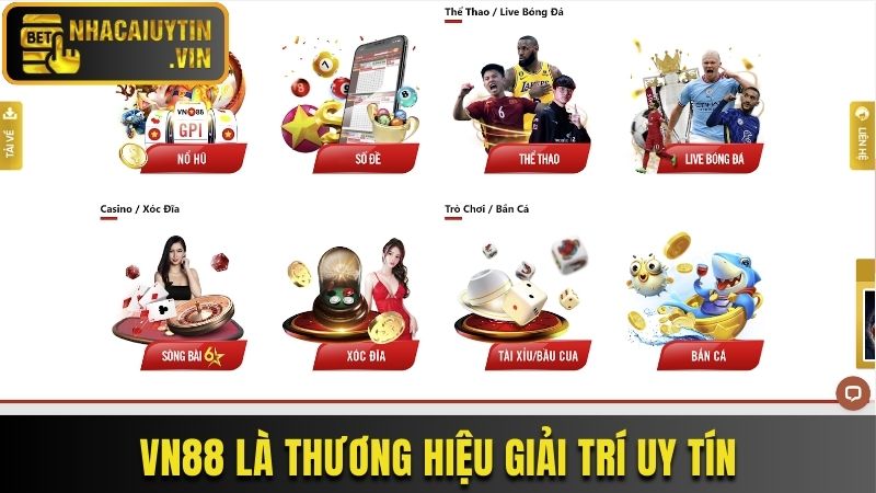 VN88 là một thương hiệu giải trí uy tín và chuyên nghiệp